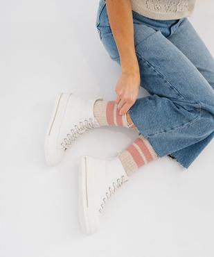 Baskets montantes en toile femme - Camps United vue7 - CAMPS - GEMO