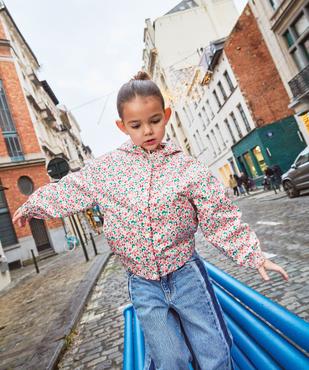 Blouson imperméable à capuche imprimé fille vue1 - GEMO (ENFANT) - GEMO