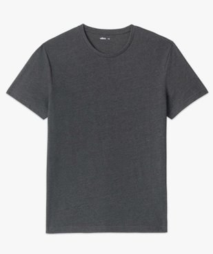 Tee-shirt à manches courtes et col rond homme vue4 - GEMO 4G HOMME - GEMO