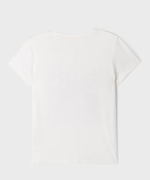 Tee-shirt manches courtes imprimé spécial Noël fille vue3 - GEMO 4G FILLE - GEMO