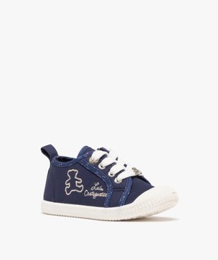 Baskets fille en toile à lacets avec zip latéral- LuluCastagnette vue2 - LULU CASTAGNETT - GEMO