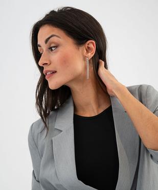 Veste de tailleur coupe large fermeture croisée femme vue2 - GEMO(FEMME PAP) - GEMO