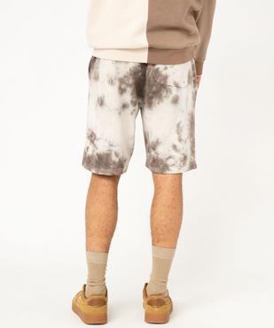 Bermuda en maille motif tie and dye homme vue3 - GEMO (HOMME) - GEMO