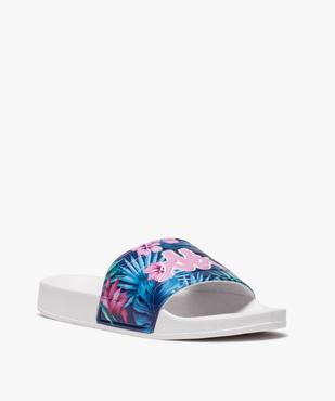 Mules de piscine pour femme avec bandeau fleuri - Kappa vue2 - KAPPA - GEMO
