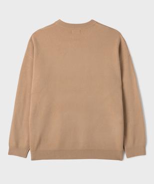 Pull à col rond en viscose garçon vue3 - GEMO 4G GARCON - GEMO