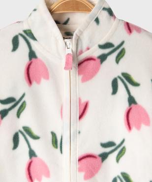Sweat zippé polaire bébé fille vue2 - GEMO(BEBE DEBT) - GEMO