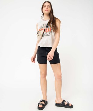 Débardeur femme à large motif - Nirvana vue5 - NIRVANA - GEMO