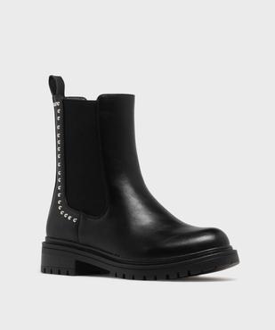 Boots Chelsea à clous et semelle crantée femme vue2 - 5 MILES - GEMO