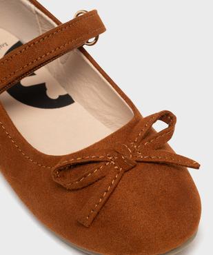 Ballerines à noeud avec bride à scratch fille - LuluCastagnette vue6 - LULUCASTAGNETTE - GEMO
