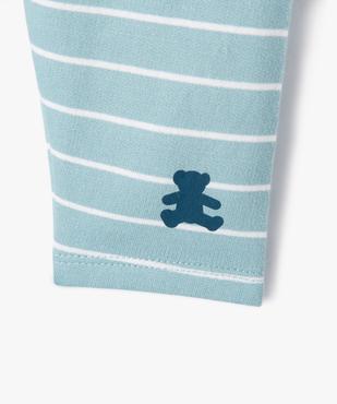 Pyjama 2 pièces bébé garçon intérieur velours - LuluCastagnette vue4 - LULUCASTAGNETTE - GEMO