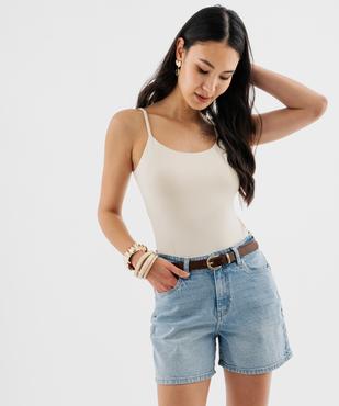 Body à fines bretelles femme vue1 - GEMO(FEMME PAP) - GEMO