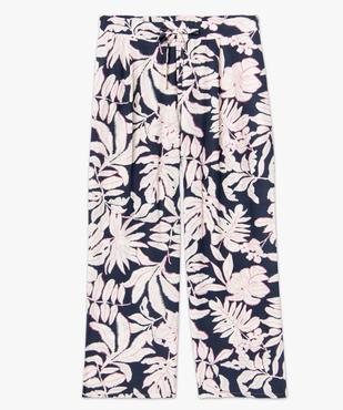 Pantalon viscose large fleuri femme grande taille vue4 - GEMO (G TAILLE) - GEMO