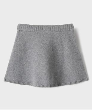 Jupe courte en maille coupe évasée fille vue3 - GEMO (ENFANT) - GEMO