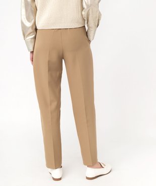 Pantalon de costume en toile fluide femme vue3 - GEMO(FEMME PAP) - GEMO