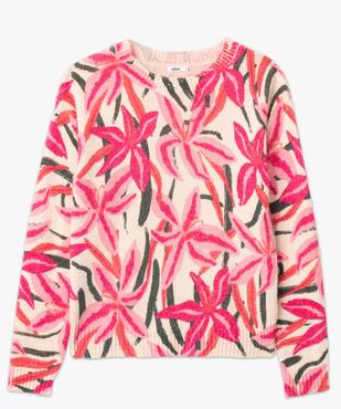 Pull femme en maille imprimée vue4 - GEMO(FEMME PAP) - GEMO