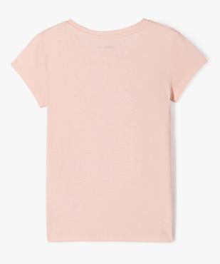 Tee-shirt manches courtes avec sequins réversibles fille vue3 - GEMO 4G FILLE - GEMO