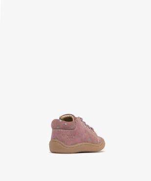 Chaussures premiers pas en cuir avec détails brillants bébé fille - NA! vue4 - NA! GEMO FOR GOOD - GEMO