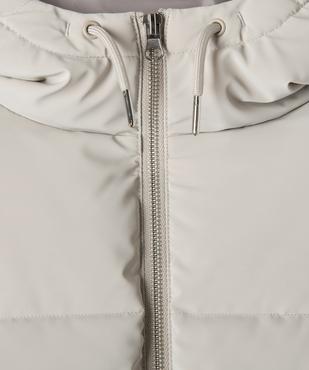 Parka courte à capuche en matière déperlante finition mate fille vue3 - GEMO 4G FILLE - GEMO