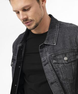 Veste en jean coupe droite homme vue5 - GEMO 4G HOMME - GEMO