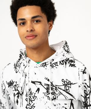 Sweat à capuche imprimé homme vue2 - GEMO (HOMME) - GEMO