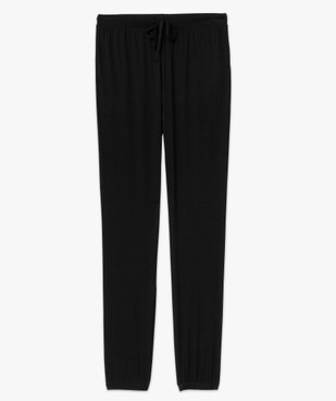 Pantalon de pyjama en maille fine avec bas resserré femme vue4 - GEMO 4G FEMME - GEMO