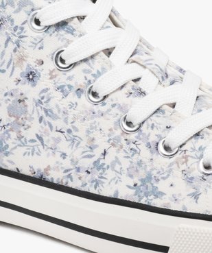 Baskets montantes en toile fleuri femme vue7 - FOLLOW ME G4G - GEMO