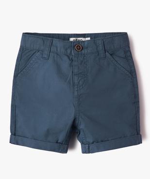 Bermuda bébé garçon en toile de coton vue1 - GEMO(BEBE DEBT) - GEMO