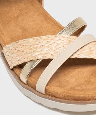 Sandales à talon compensée et brides croisées femme - Valentina Baldano  vue6 - VALENTINA BALDA - GEMO