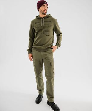 Sweat à capuche molletonné homme - Ford vue4 - FORD - GEMO