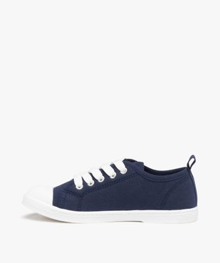 Baskets fille en toile à bout renforcé fermeture lacets vue3 - GEMO (ENFANT) - GEMO