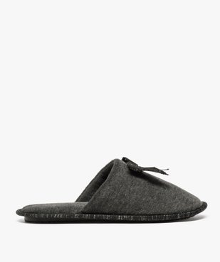 Chaussons femme forme mules en velours ras et nœud pailleté vue1 - GEMO(HOMWR FEM) - GEMO