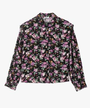 Chemise femme en crêpe avec empiècements froncés aux épaules vue4 - GEMO(FEMME PAP) - GEMO