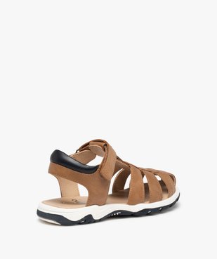 Sandales sport garçon à brides unies fermeture scratch vue4 - GEMO (ENFANT) - GEMO