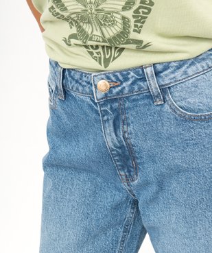 Jean Mom taille haute femme vue2 - GEMO 4G FEMME - GEMO