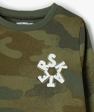 Sweat garçon en molleton doux à motif vue3 - GEMO (ENFANT) - GEMO