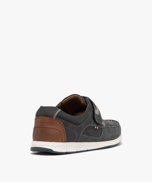 Mocassins en cuir à semelle sport et bride scratch homme vue5 - G'FLEX GEMO FOR GOOD - GEMO