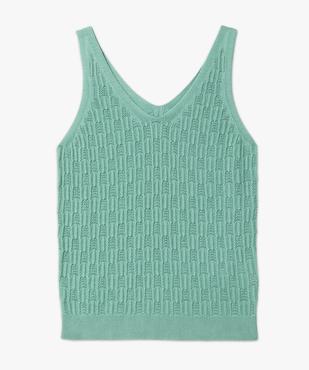Pull à bretelles en maille ajourée femme vue4 - GEMO(FEMME PAP) - GEMO
