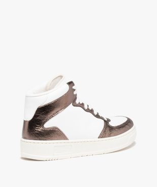 Baskets femme mid-cut à détails brillants vue4 - GEMO (SPORTSWR) - GEMO