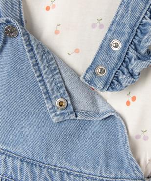 Ensemble 2 pièces bébé fille : robe + tee-shirt à manches longues vue2 - GEMO 4G BEBE - GEMO