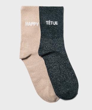 Coffret chaussettes scintillantes femme vue1 - GEMO(HOMWR FEM) - GEMO