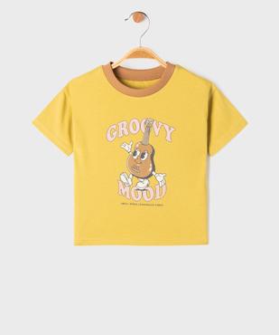 Tee-shirt manches courtes avec motif musique bébé garçon vue1 - GEMO 4G BEBE - GEMO