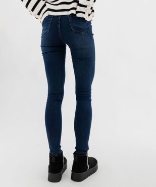 Jean skinny taille haute en denim stretch femme vue3 - GEMO 4G FEMME - GEMO