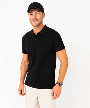 Polo à manches courtes en coton homme vue1 - GEMO 4G HOMME - GEMO