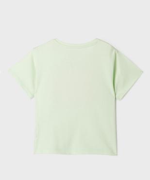 Tee-shirt manches courtes avec motif en sequins réversibles fille vue3 - GEMO (ENFANT) - GEMO