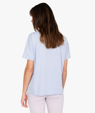Tee-shirt femme à manches courtes avec message - Disney vue3 - DISNEY DTR - GEMO