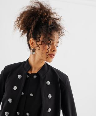 Veste courte style officier femme vue2 - GEMO 4G FEMME - GEMO