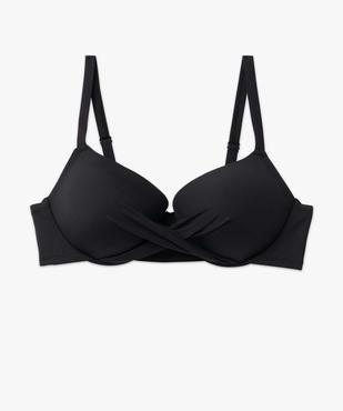 Haut de maillot de bain femme grande taille emboitant et drapé vue4 - GEMO (PLAGE) - GEMO