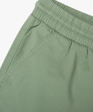 Bermuda en toile coupe Regular à taille élastiquée garçon vue2 - GEMO 4G GARCON - GEMO