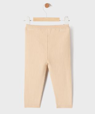 Legging en maille côtelée extensible à boutons décoratifs bébé fille vue3 - GEMO(BEBE DEBT) - GEMO