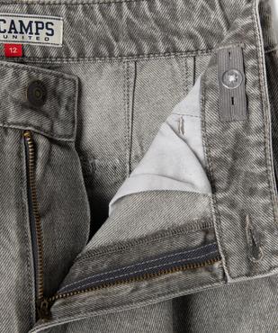 Jean cargo wide leg en denim délavé fille - Camps United vue3 - CAMPS - GEMO